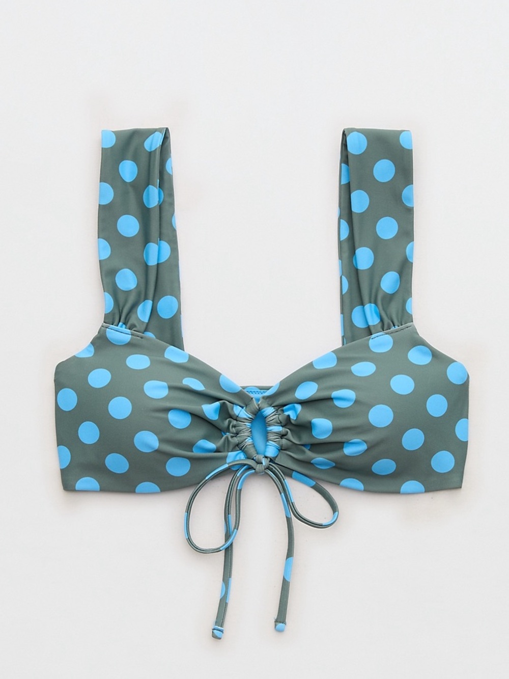 Aerie polka dot bikini top NWT